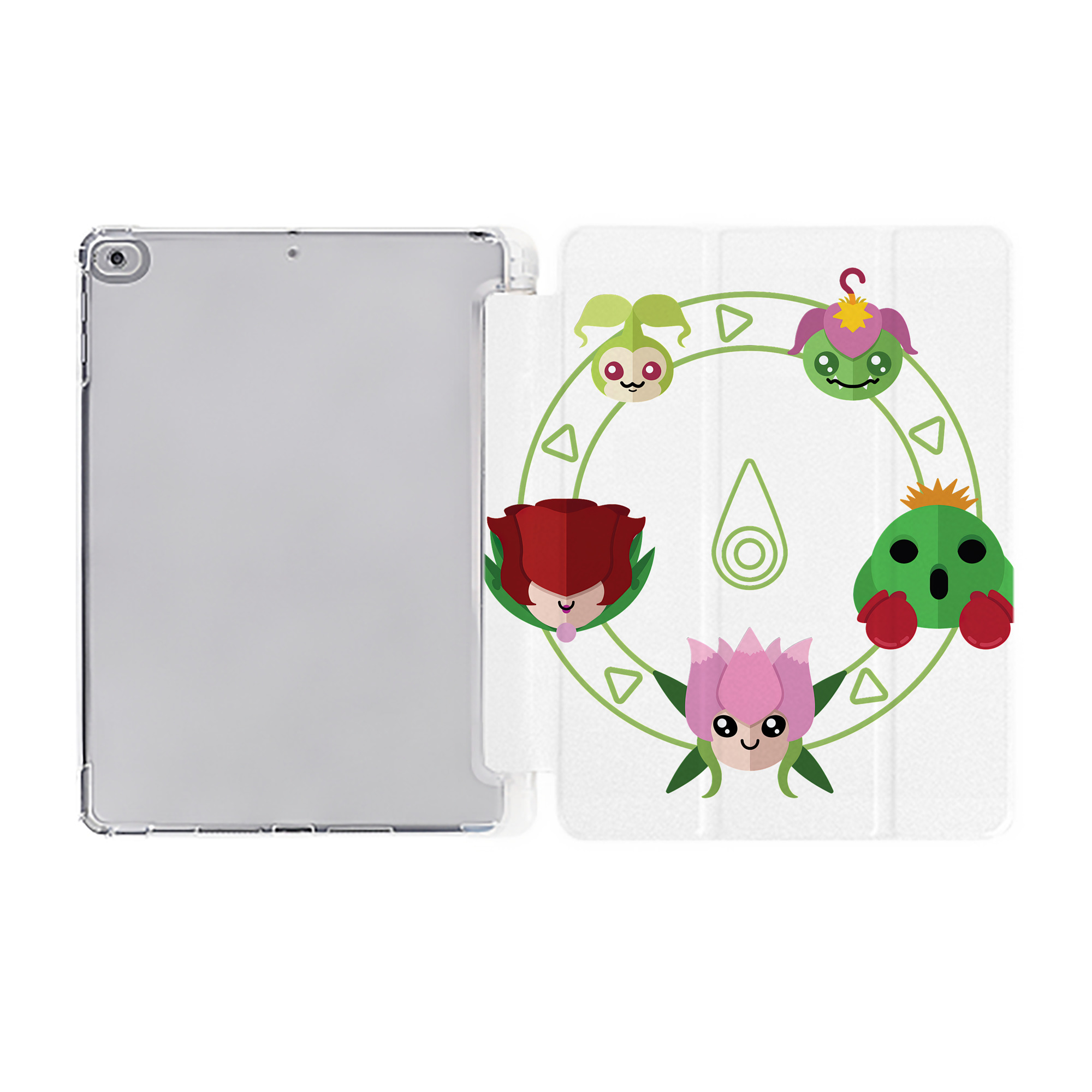 （画像用） Digimon デジタルモンスター/デジモン IPad ケース ペン収納付き 三つ折りスタンド PUレザー×シリコン 対応機種9.5/10.5/10.9インチ